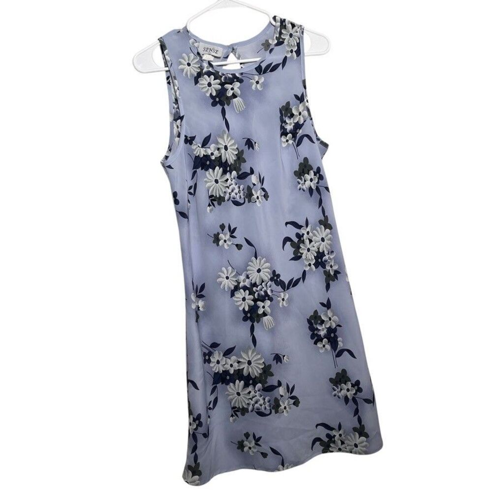 Sense Dress Women's Small Floral Shift Sleeveless Y2k Mini Lightweight Casual